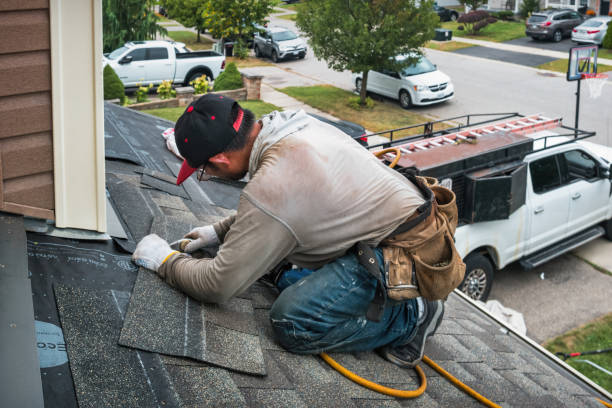 Professional Hail Damage Roof Repair technician working in Florence, NJ
